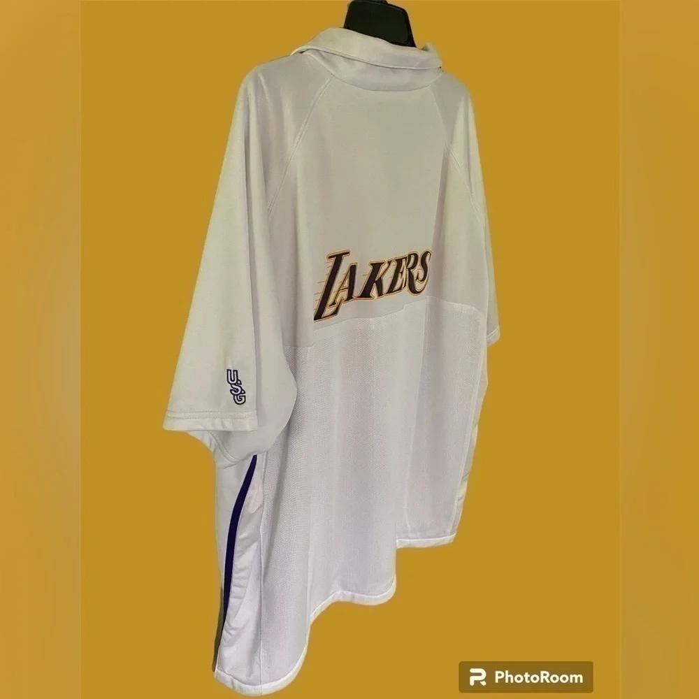 Lakers- 2X NBA vintage 90’s lined button up jersey/polo. Excellent preowned! - Picture 9 of 13